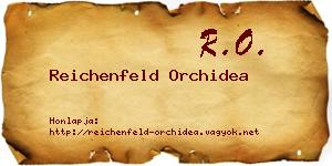 Reichenfeld Orchidea névjegykártya